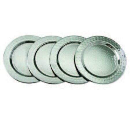 JIALLO Round Coaster Set, Hammered - 4 Piece 72688